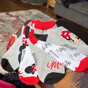 Disney Minnie Mouse 5 pr no show socks